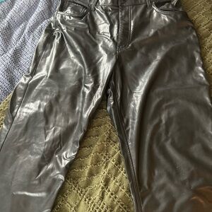 Abercrombie & Fitch curve love vegan leather pants